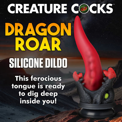 CREATURE COCKS DRAGON ROAR SILICONE DILDO