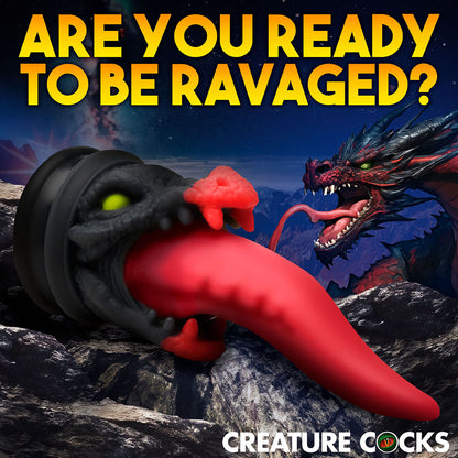 CREATURE COCKS DRAGON ROAR SILICONE DILDO