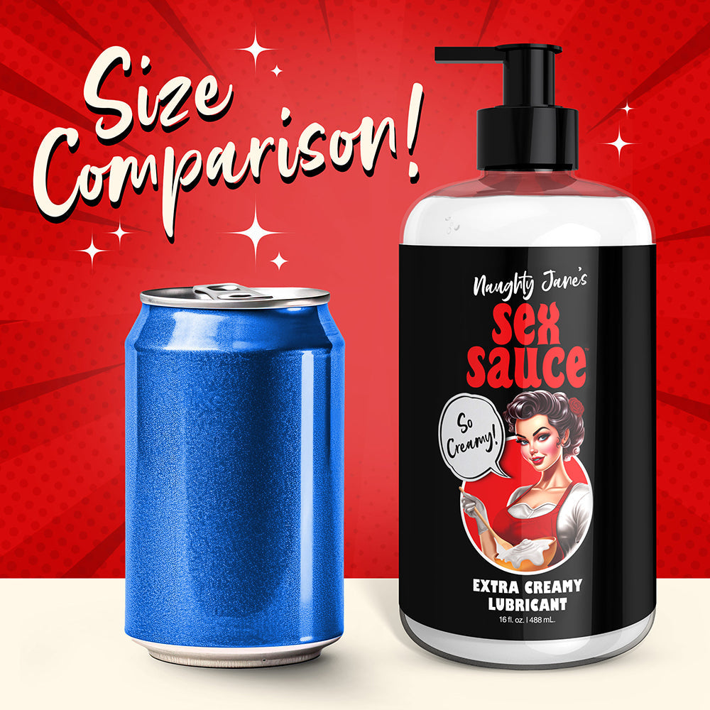 XR BRANDS - NAUGHTY JANE''S SEX SAUCE EXTRA CREAMY LUBRICANT 16 OZ.