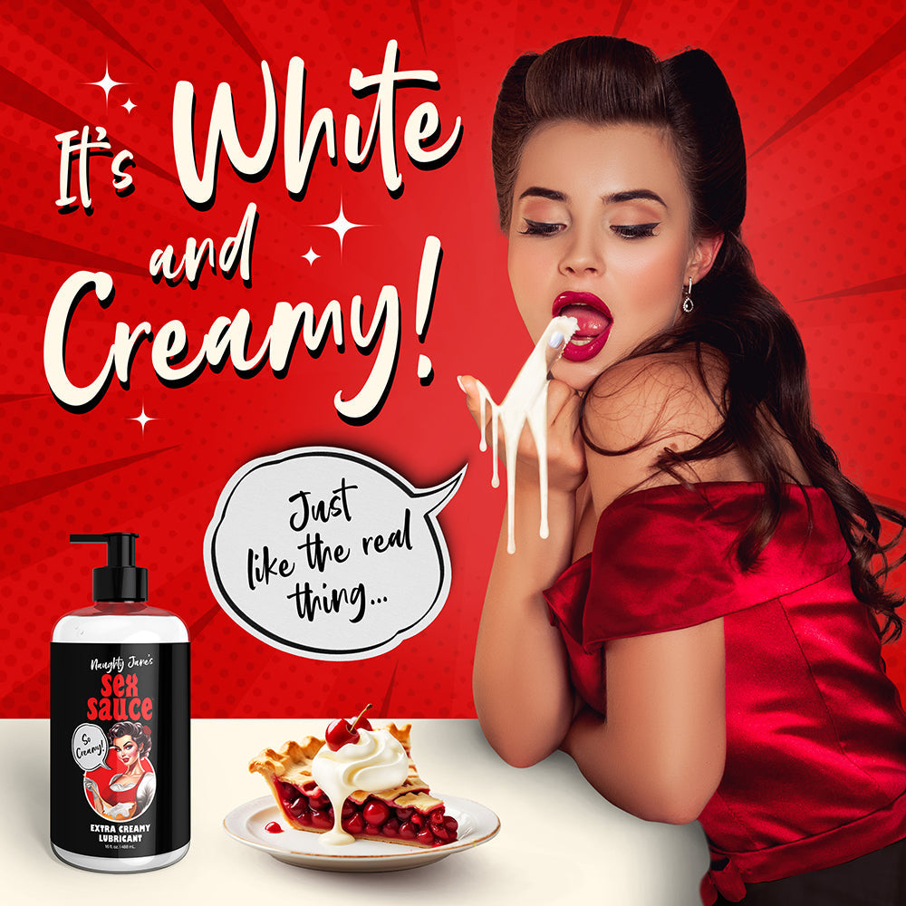 XR BRANDS - NAUGHTY JANE''S SEX SAUCE EXTRA CREAMY LUBRICANT 16 OZ.
