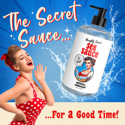 NAUGHTY JANE''S SEX SAUCE NATURAL LUBRICANT 16 OZ.