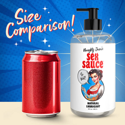 NAUGHTY JANE''S SEX SAUCE NATURAL LUBRICANT 16 OZ.