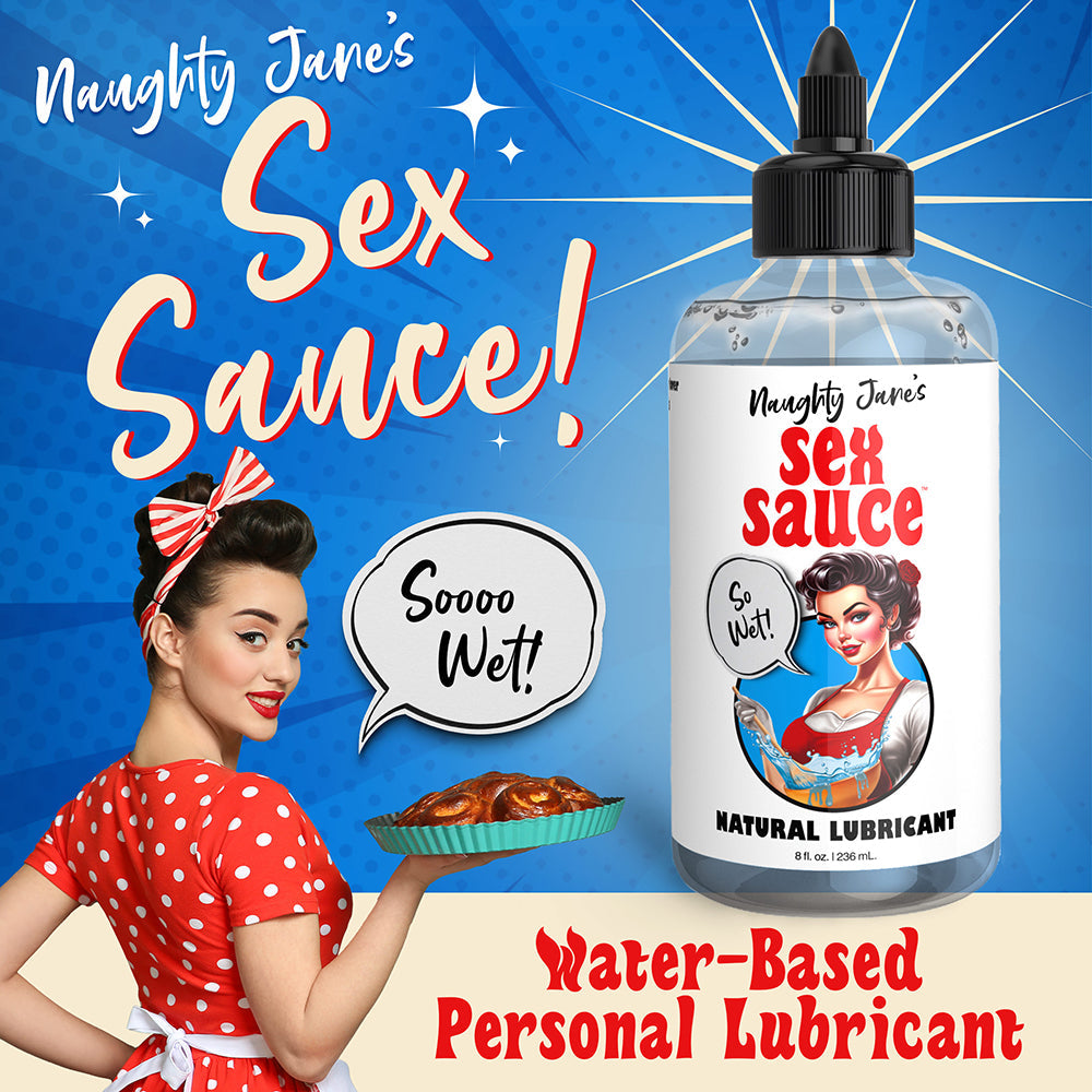 XR BRANDS - NAUGHTY JANE''S SEX SAUCE NATURAL LUBRICANT 8 OZ.