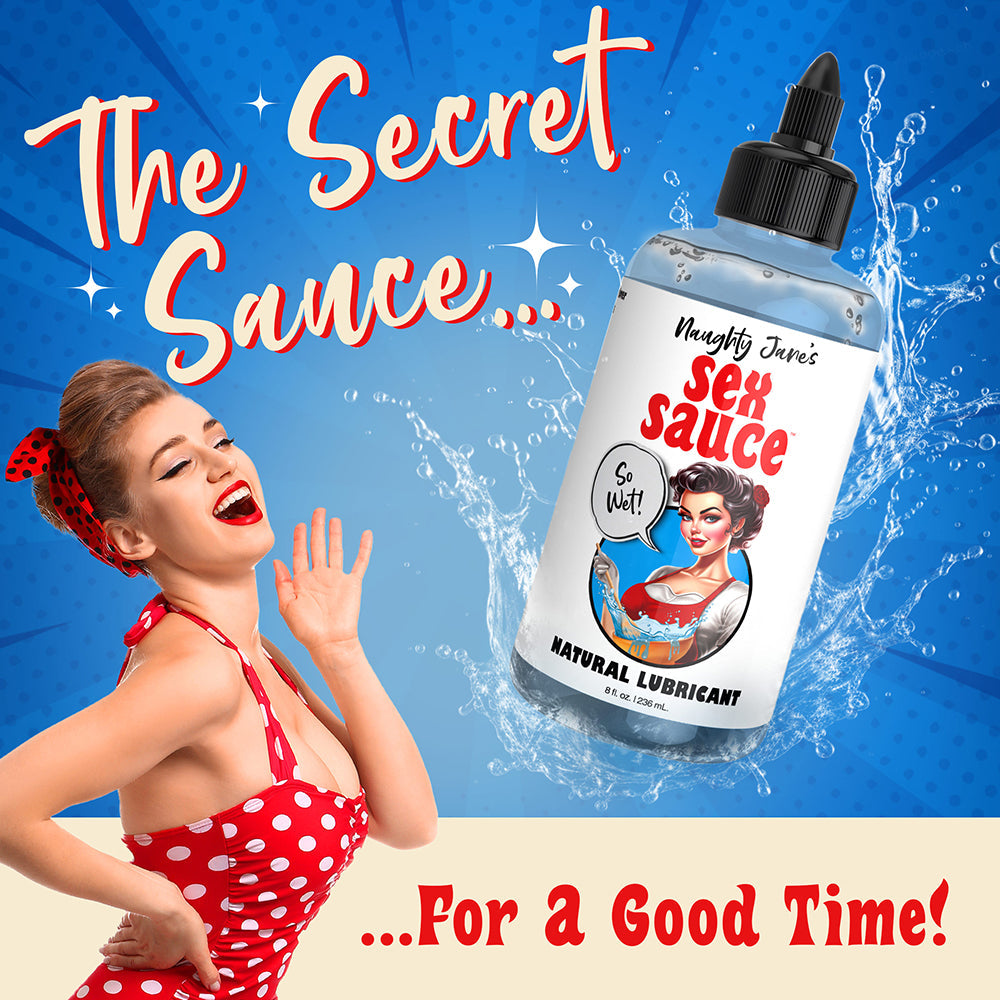 XR BRANDS - NAUGHTY JANE''S SEX SAUCE NATURAL LUBRICANT 8 OZ.