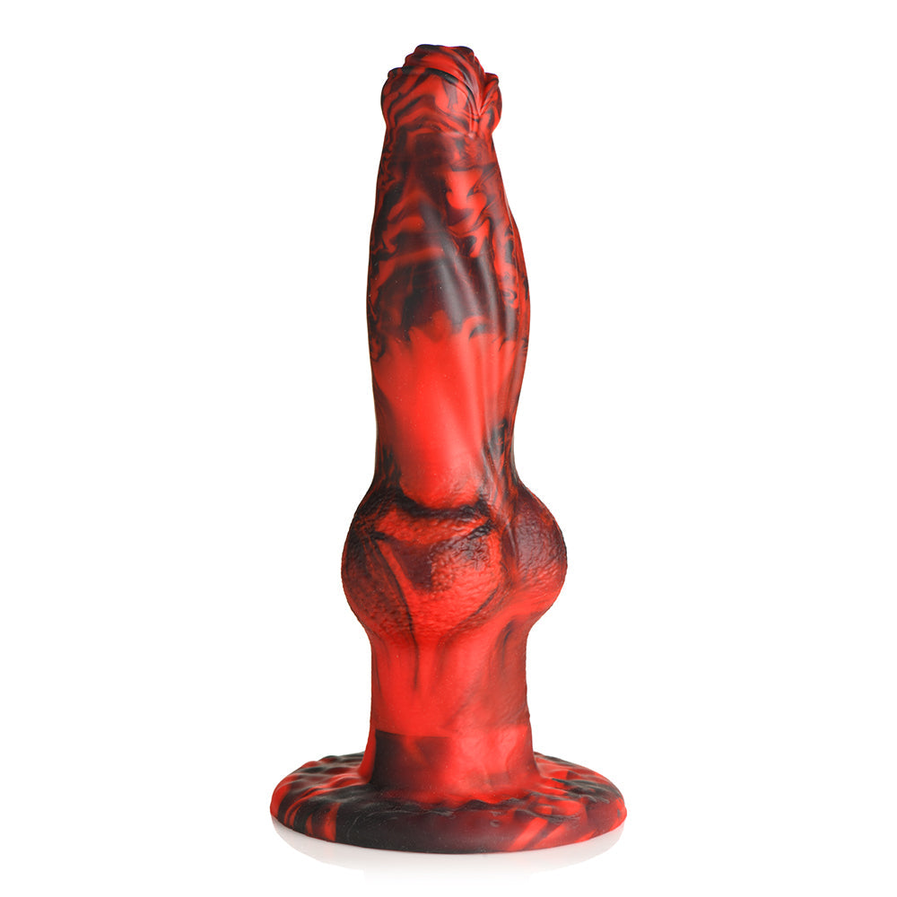 CREATURE COCKS HELL WOLF THRUSTING & VIBRATING SILICONE DILDO