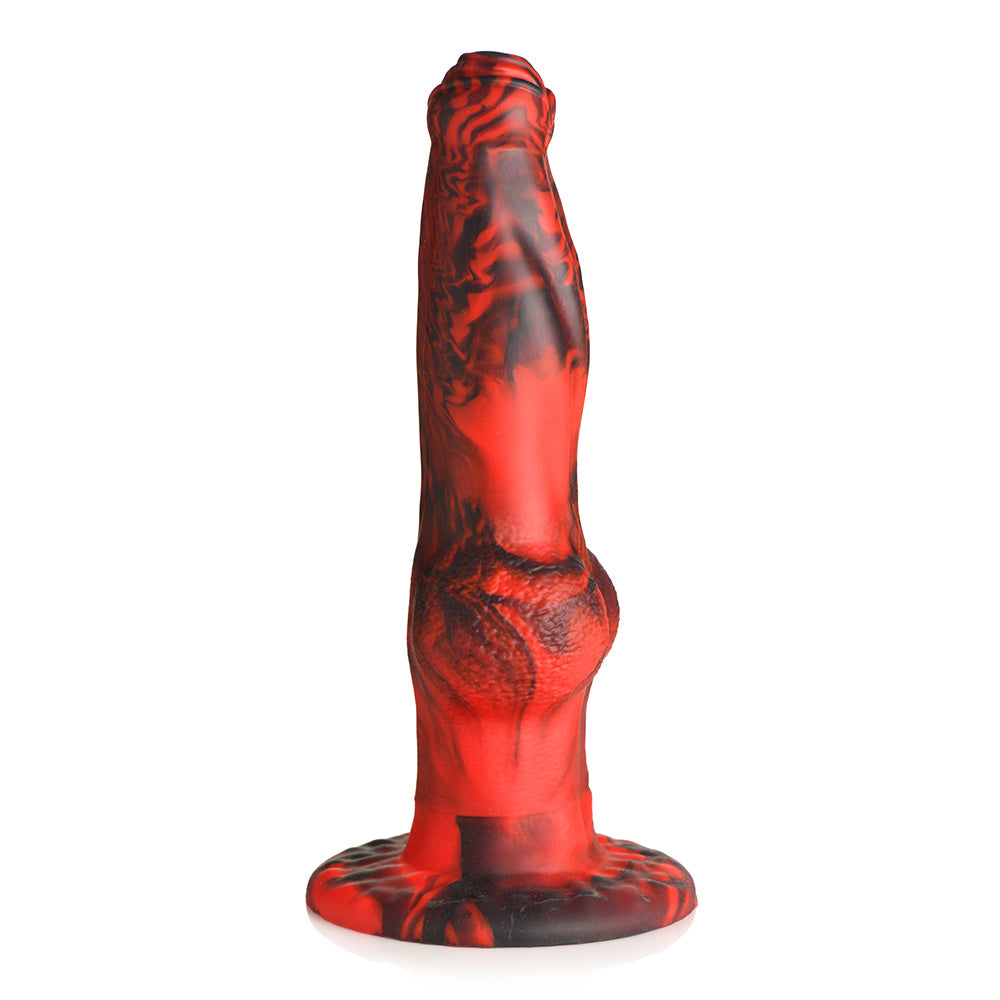 CREATURE COCKS HELL WOLF THRUSTING & VIBRATING SILICONE DILDO