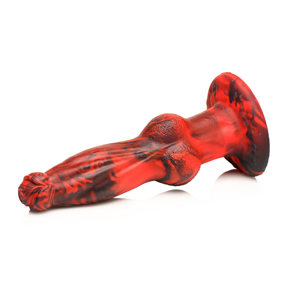 CREATURE COCKS HELL WOLF THRUSTING & VIBRATING SILICONE DILDO