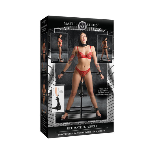 XR BRANDS - MASTER SERIES ULTIMATE ENFORCER TORRE DE ORGASMO FORZADO CON MÁQUINA SEXUAL (SOLO DROPSHIP)