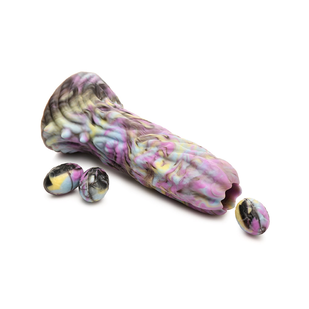 CREATURE COCKS DRAGON SPAWN DRAGON OVIPOSITOR SILICONE DILDO WITH EGGS