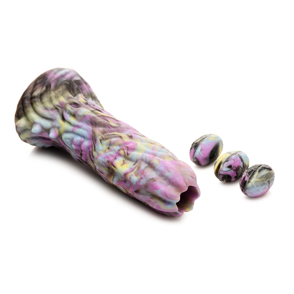 CREATURE COCKS DRAGON SPAWN DRAGON OVIPOSITOR SILICONE DILDO WITH EGGS