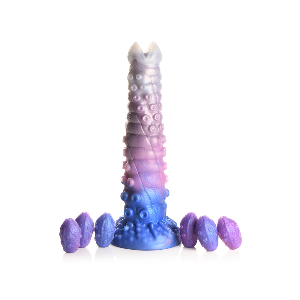 CREATURE COCKS TENTA-QUEEN OVIPOSITOR SILICONE DILDO WITH EGGS