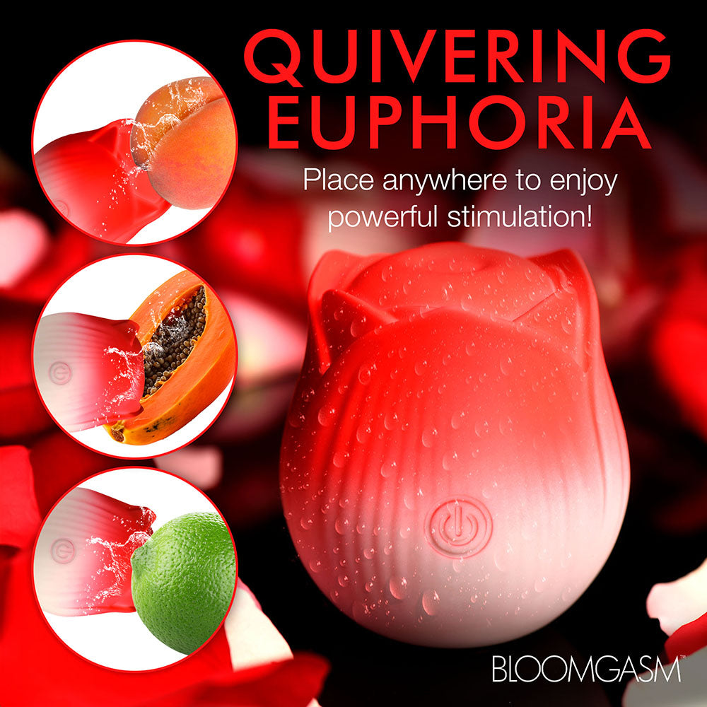 BLOOMGASM PULSING PETALS THROBBING ROSE STIMULATOR RED