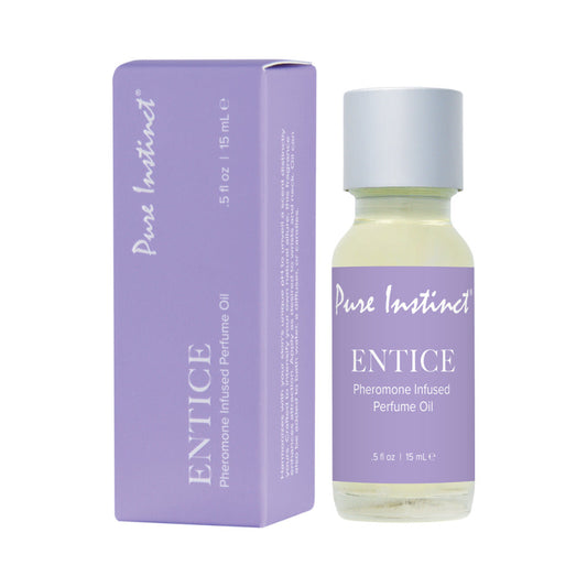 PURE INSTINCT PHEROMONE PERFUME OIL ENTICE DROPPER 0.5 OZ.
