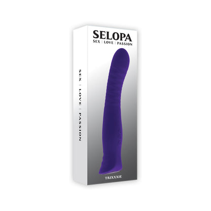 SELOPA - TRIXXXIE RECHARGEABLE VIBRATOR SILICONE PURPLE