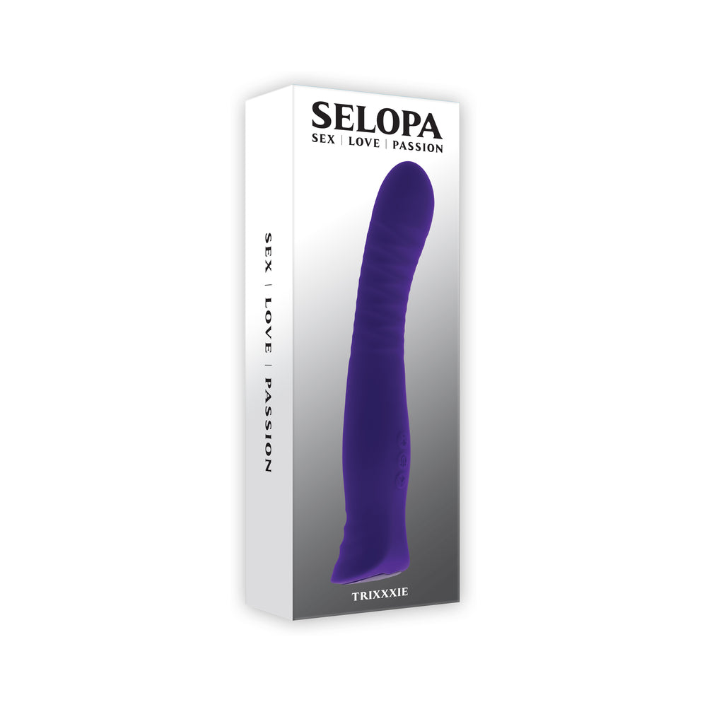 SELOPA TRIXXXIE RECHARGEABLE VIBRATOR SILICONE PURPLE