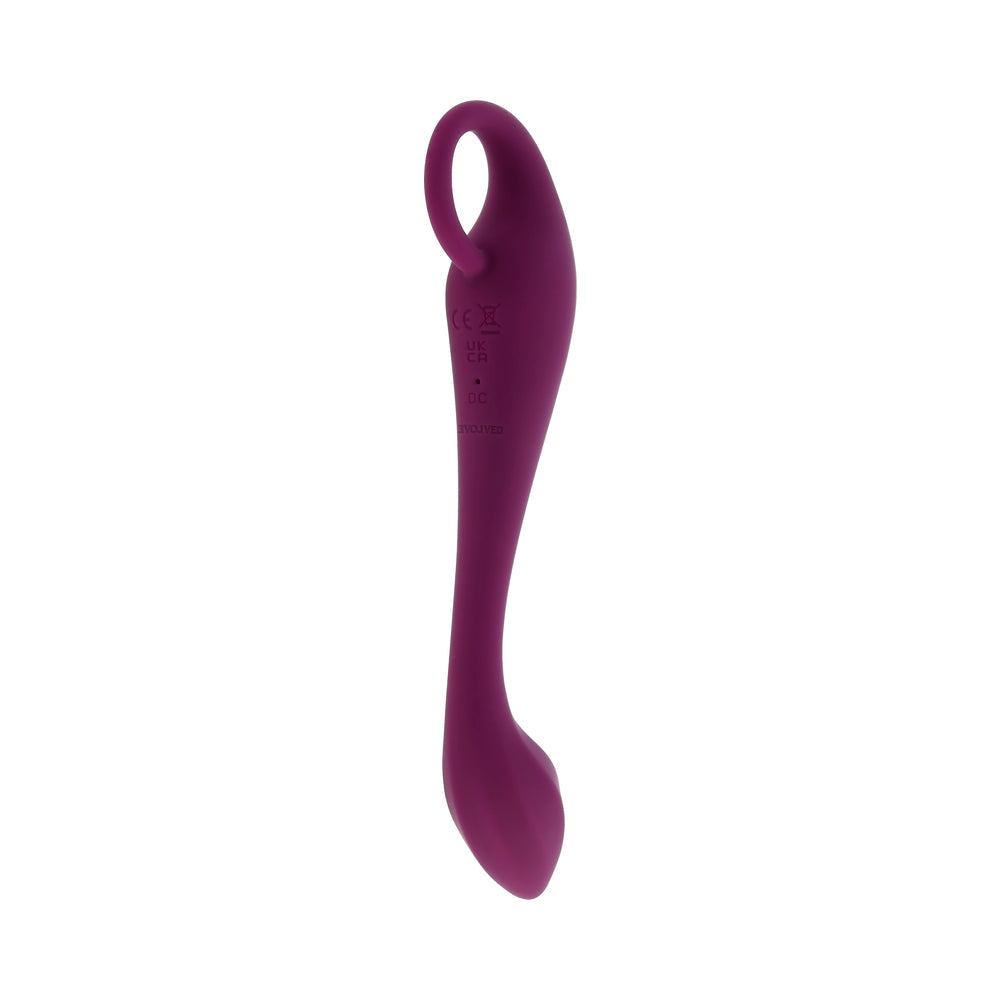 EVOLVED - LOCHNESS G RECHARGEABLE VIBRATOR SILICONE BURGUNDY