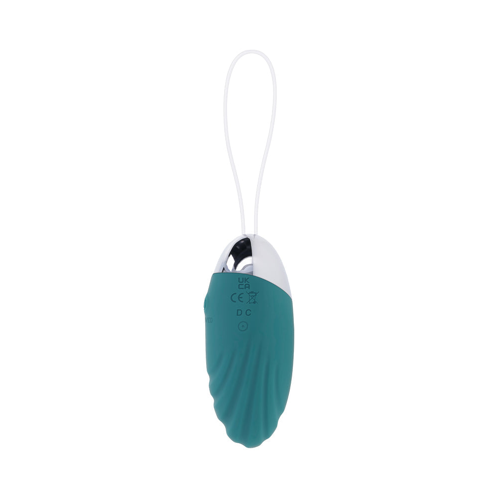EVOLVED - HUEVO VIBRADOR RECARGABLE OVAL OFFICE CON CONTROL REMOTO SILICONA VERDE AGUA