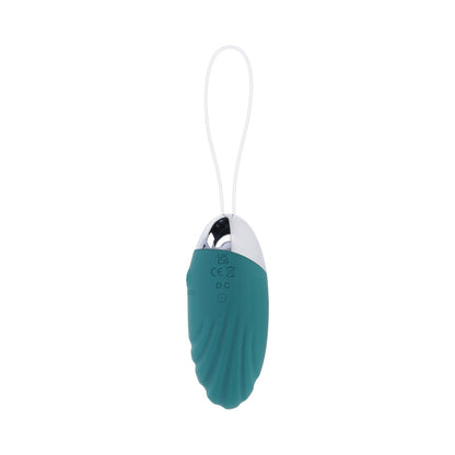 EVOLVED - HUEVO VIBRADOR RECARGABLE OVAL OFFICE CON CONTROL REMOTO SILICONA VERDE AGUA