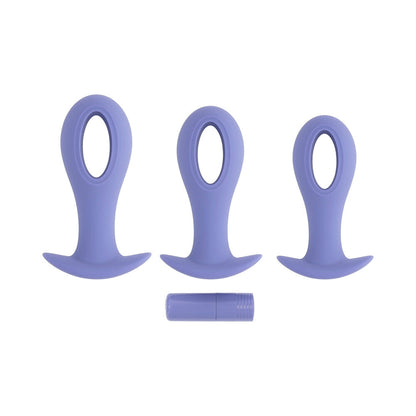 EVOLVED - SET DE TAPONES CON AGUJERO RECARGABLE MORADO