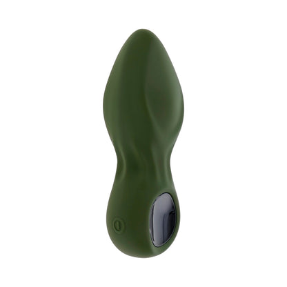 GENDER X MY SECRET GARDEN RECHARGEABLE VIBRATING ANAL PLUG WITH REMOTE SILICONE GREEN