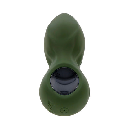 GENDER X MY SECRET GARDEN RECHARGEABLE VIBRATING ANAL PLUG WITH REMOTE SILICONE GREEN