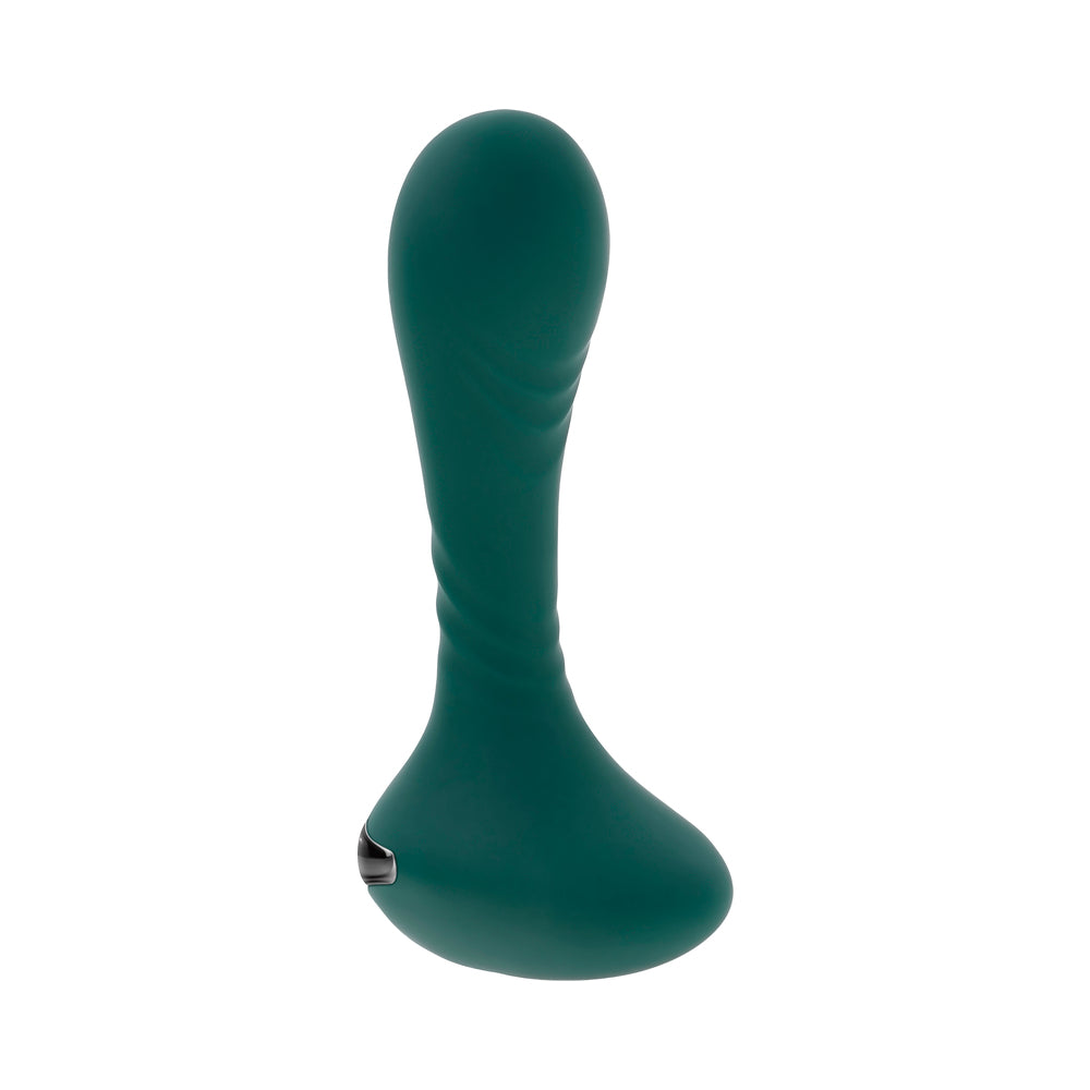GENDER X YOU GOTTA STICK IT RECHARGEABLE VIBRATING ANAL PLUG SILICONE TEAL
