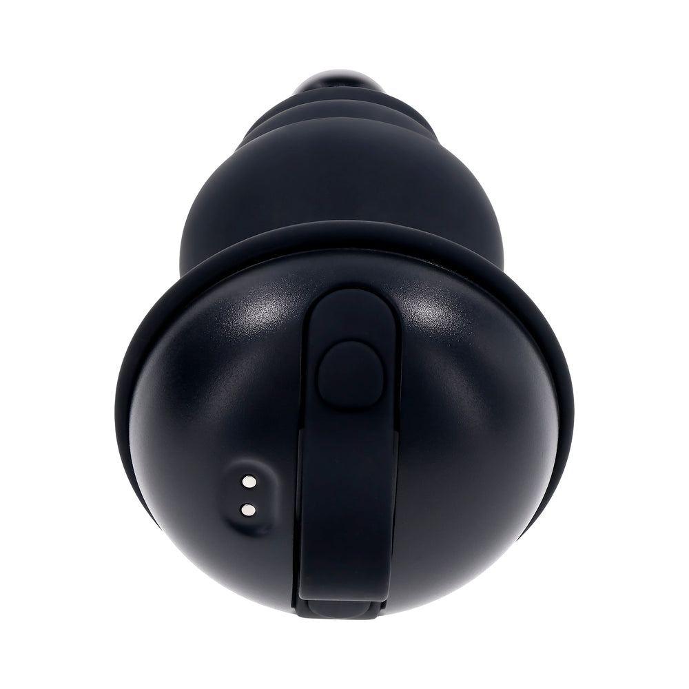 GENDER X - ECHO RECHARGEABLE VIBRATING SHEATHED SILICONE BLACK