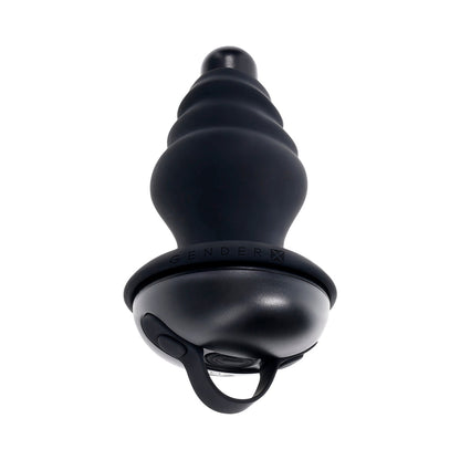 GENDER X ECHO RECHARGEABLE VIBRATING SHEATHED SILICONE BLACK