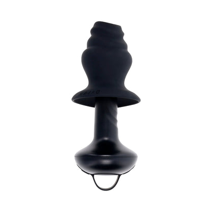 GENDER X - ECHO RECHARGEABLE VIBRATING SHEATHED SILICONE BLACK
