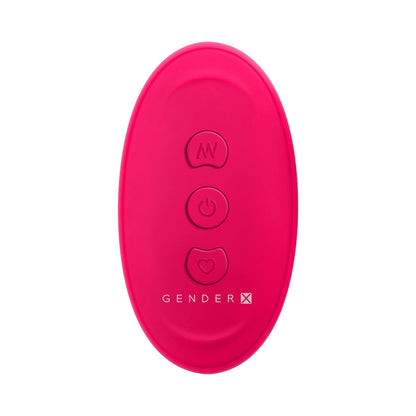 GENDER X ALL ABOUT THE BASS RECHARGEABLE VIBRATOR WITH REMOTE SILICONE RED
