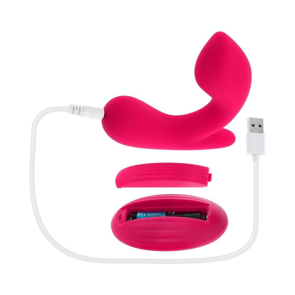 GENDER X ALL ABOUT THE BASS RECHARGEABLE VIBRATOR WITH REMOTE SILICONE RED