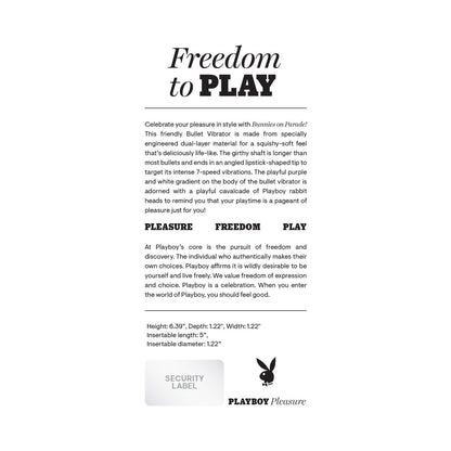 PLAYBOY BUNNIES ON PARADE RECHARGEABLE PINK