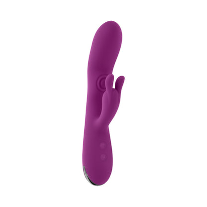 PLAYBOY BUSY BUNNY RECHARGEABLE DUAL STIMULATOR VIBRATOR SILICONE WILD ASTER