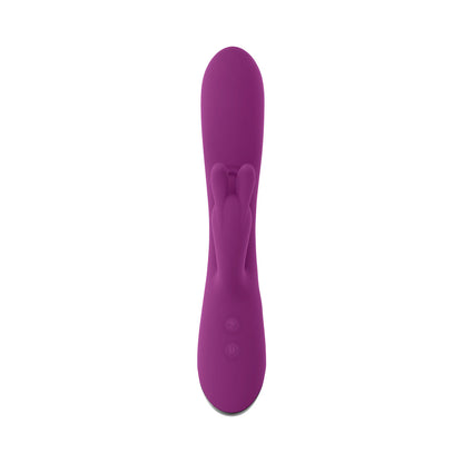 PLAYBOY BUSY BUNNY RECHARGEABLE DUAL STIMULATOR VIBRATOR SILICONE WILD ASTER