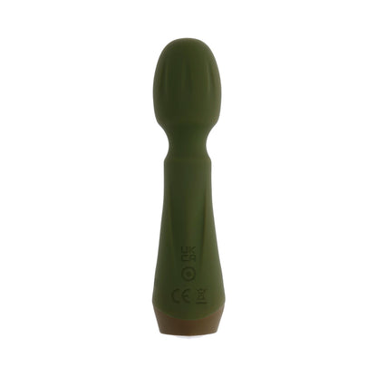 SELOPA - HEARTFELT RECHARGEABLE VIBRATING MINI WAND SILICONE GREEN