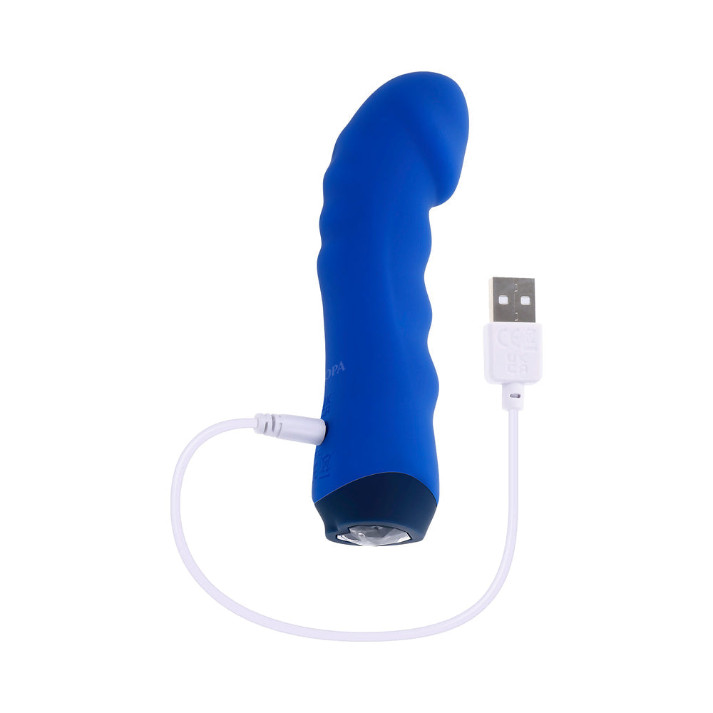 SELOPA - BLUE BANGER RECHARGEABLE VIBRATOR SILICONE BLUE