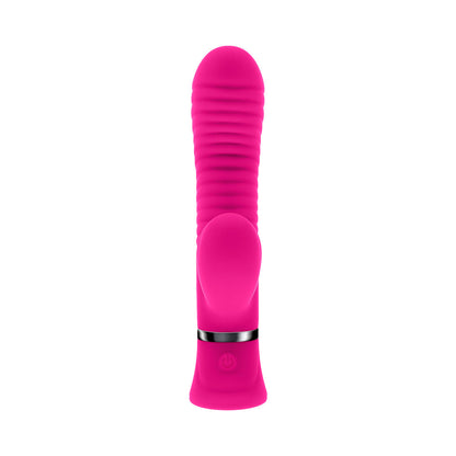 SELOPA - NEXT WAVE RECHARGEABLE VIBRATING DUAL STIMULATOR SILICONE PINK