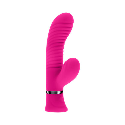 SELOPA - NEXT WAVE RECHARGEABLE VIBRATING DUAL STIMULATOR SILICONE PINK