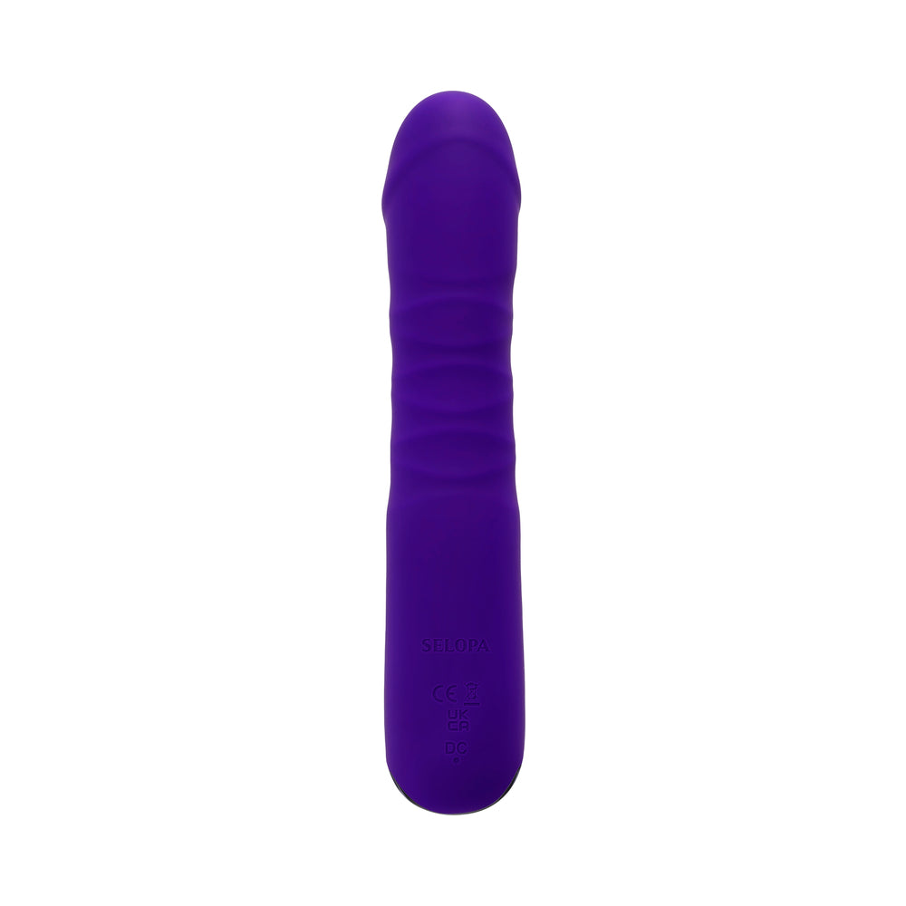 SELOPA AMBITION RECHARGEABLE THRUSTING VIBRATOR SILICONE PURPLE