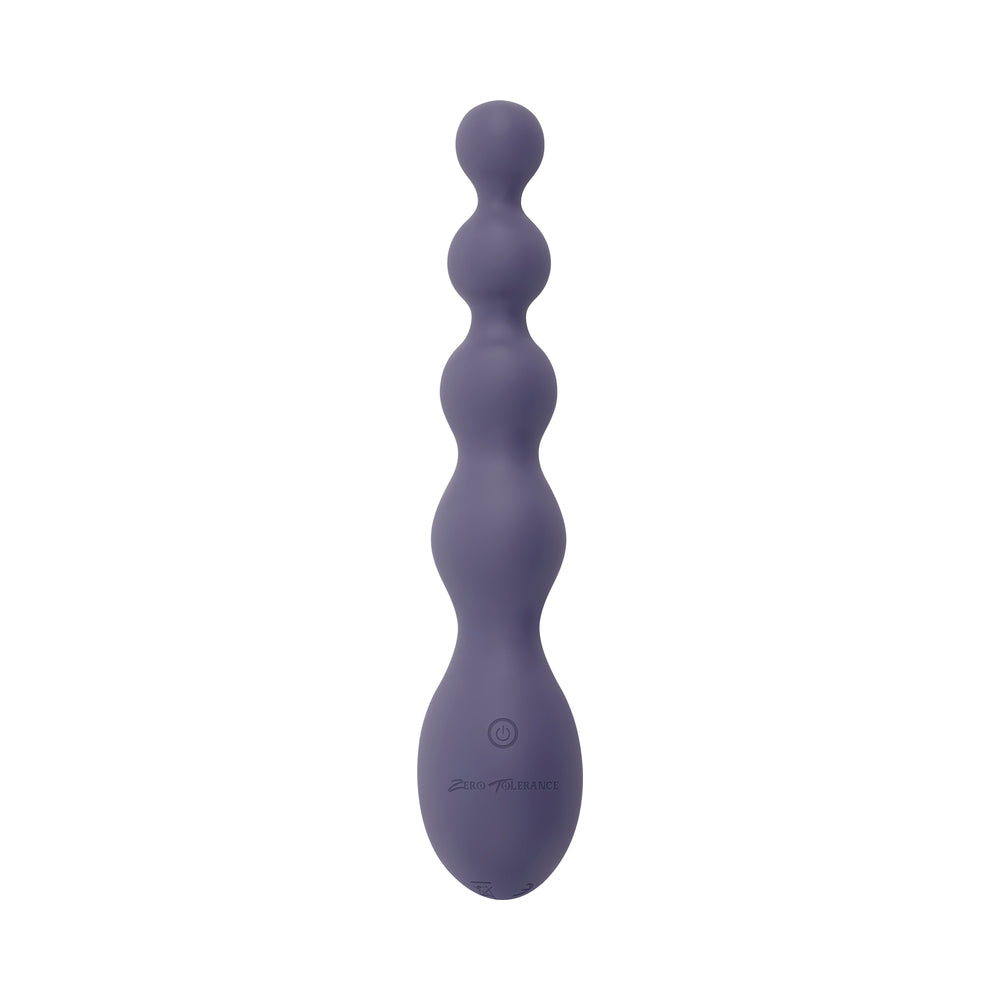 ZERO TOLERANCE RUMPY BUMPY RECHARGEABLE ANAL VIBRATOR SILICONE PURPLE