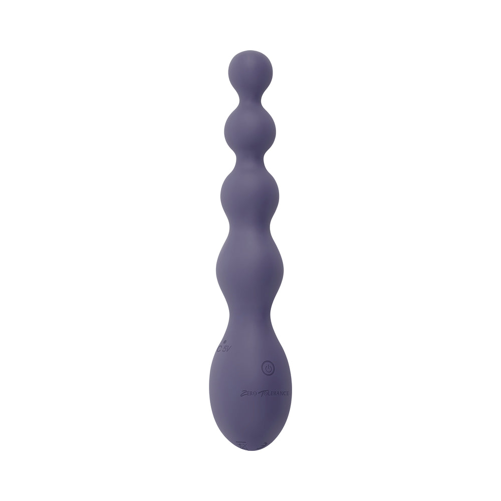 ZERO TOLERANCE RUMPY BUMPY RECHARGEABLE ANAL VIBRATOR SILICONE PURPLE