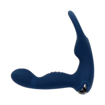 TOLERANCIA CERO - VIBRADOR DE PRÓSTATA RECARGABLE CON CONTROL REMOTO DE SILICONA AZUL