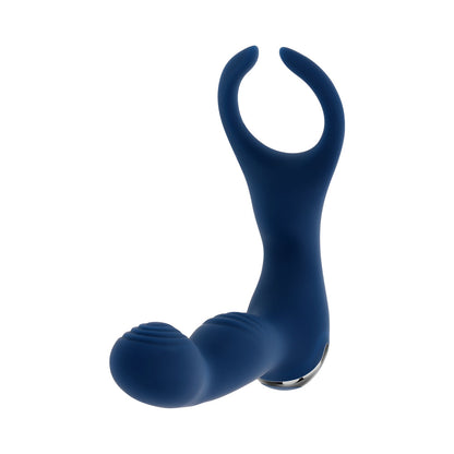 TOLERANCIA CERO - VIBRADOR DE PRÓSTATA RECARGABLE CON CONTROL REMOTO DE SILICONA AZUL