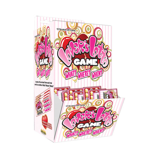 HOTT PRODUCTS - LOVERS LOTTO GAME SCRATCH & PLAY SEX GAME 144PCS/DISPLAY