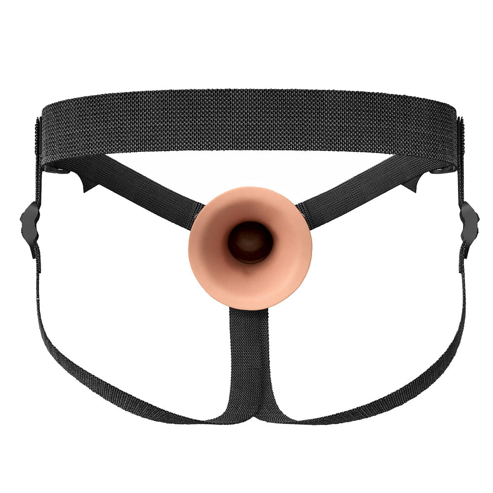 FANTASY X-TENSIONS ELITE HOLLOW SILICONE STRAP-ON 8 IN. LIGHT