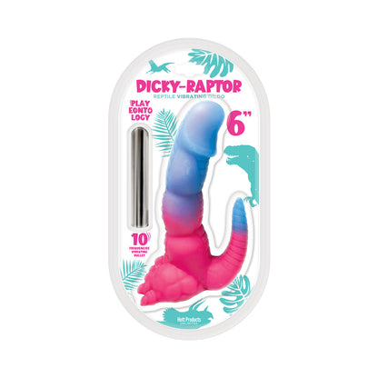 HOTT PRODUCTS - PLAYEONTOLOGY SERIES DICKY RAPTOR VIBRATING SILICONE DILDO MULTI-SPEED 6 IN.