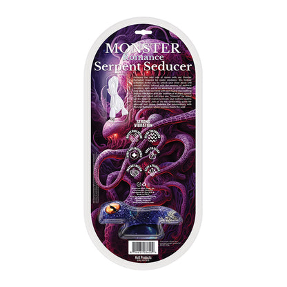 MONSTER ROMANCE SERPENT SEDUCER WITH VIBRATING BULLET SILICONE DILDO 7.5 IN.
