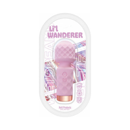WET DREAMS LIL'' WANDERER MINI MASSAGE WAND MULTI-SPEED SILICONE PINK