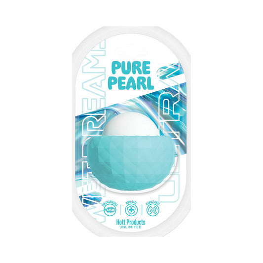 HOTT PRODUCTS - WET DREAMS PURE PEARL MINI VIBE MASSAGER MULTI SPEED SILICONE AQUA