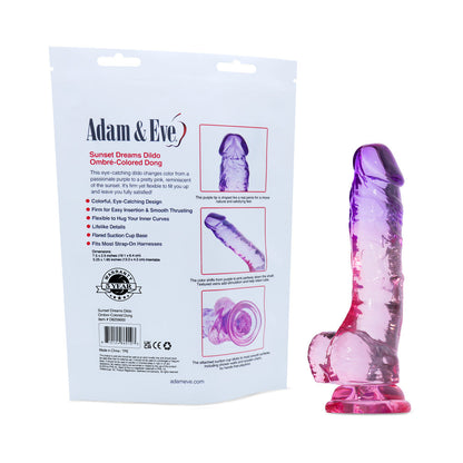 ADAM & EVE SUNSET DREAMS REALISTIC DILDO 7.5 IN. (BAG PACKAGING)